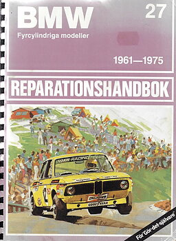 BMW  Verkstadshandbok  4 cylindriga Bilar modellerna 1600-2002 1961-75