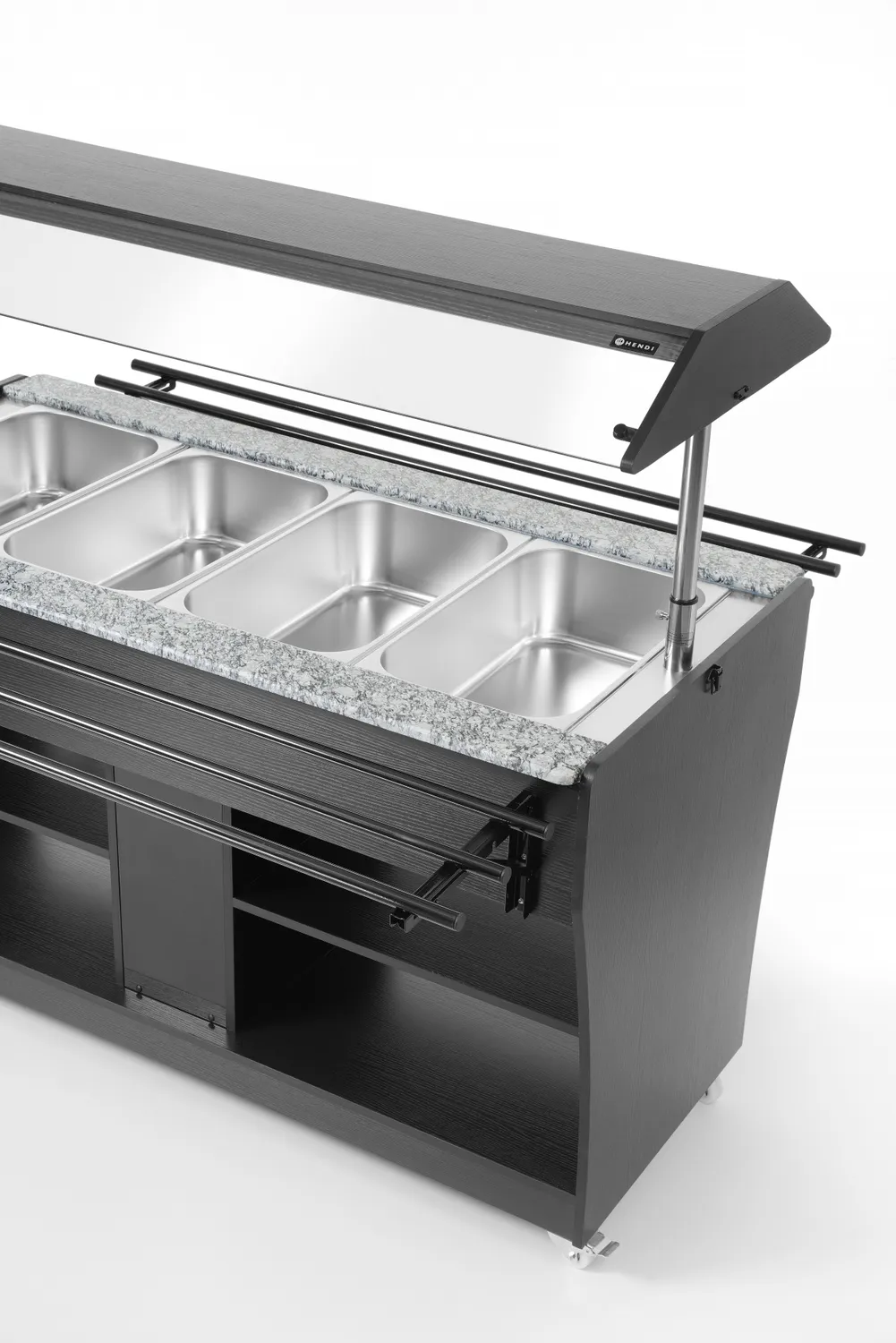 Varm Buffet vagn, höjd och sänkbar nysskydd - 5