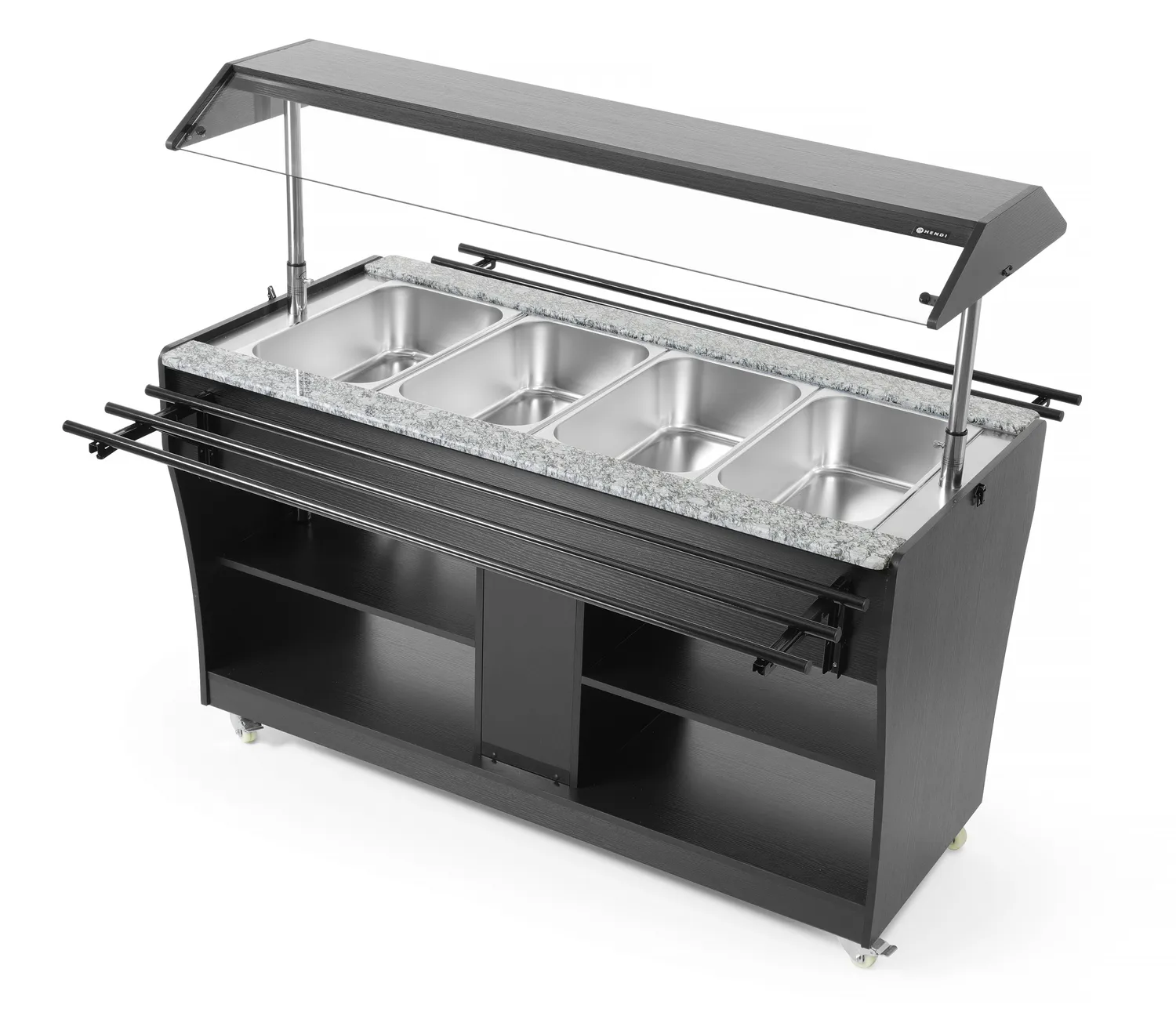 Varm Buffet vagn, höjd och sänkbar nysskydd - 4