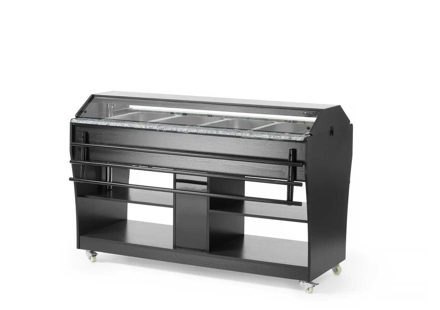 Varm Buffet vagn, höjd och sänkbar nysskydd - 3