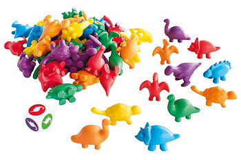 Räkna sortera Dinosaurier 60/fp