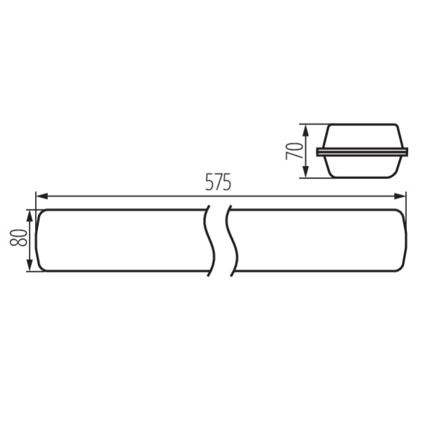 KANLUX Industriarmatur MAH LED HI 19W IP65 4000K - 2