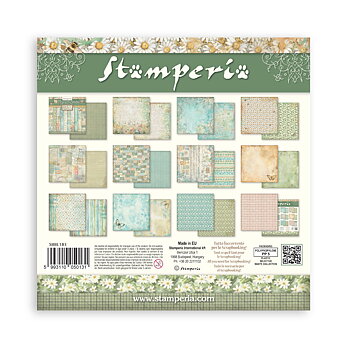 Stamperia - Daisy Art Background selection  - 10 olika dubbelsidiga ark 12x12