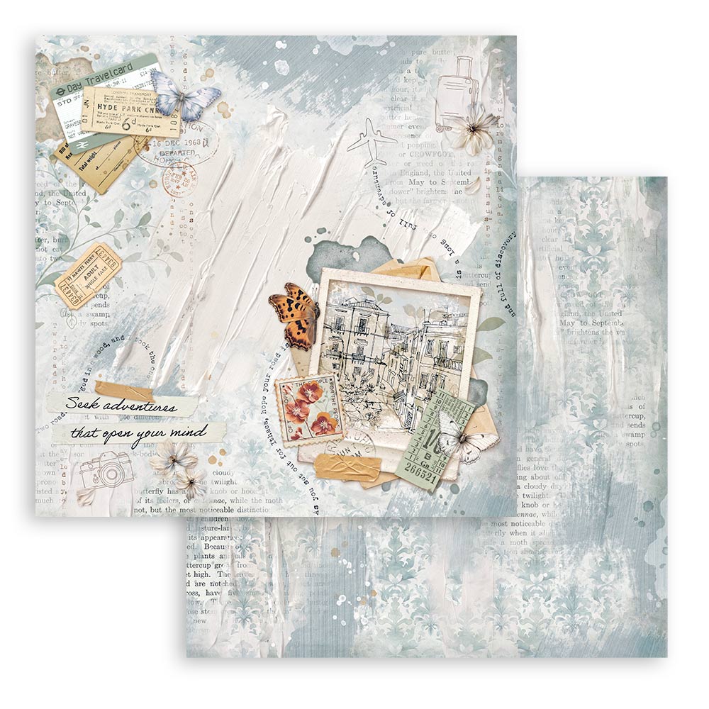 Stamperia - Create Happiness Secret Diary - 10 olika dubbelsidiga ark 12x12 - 11