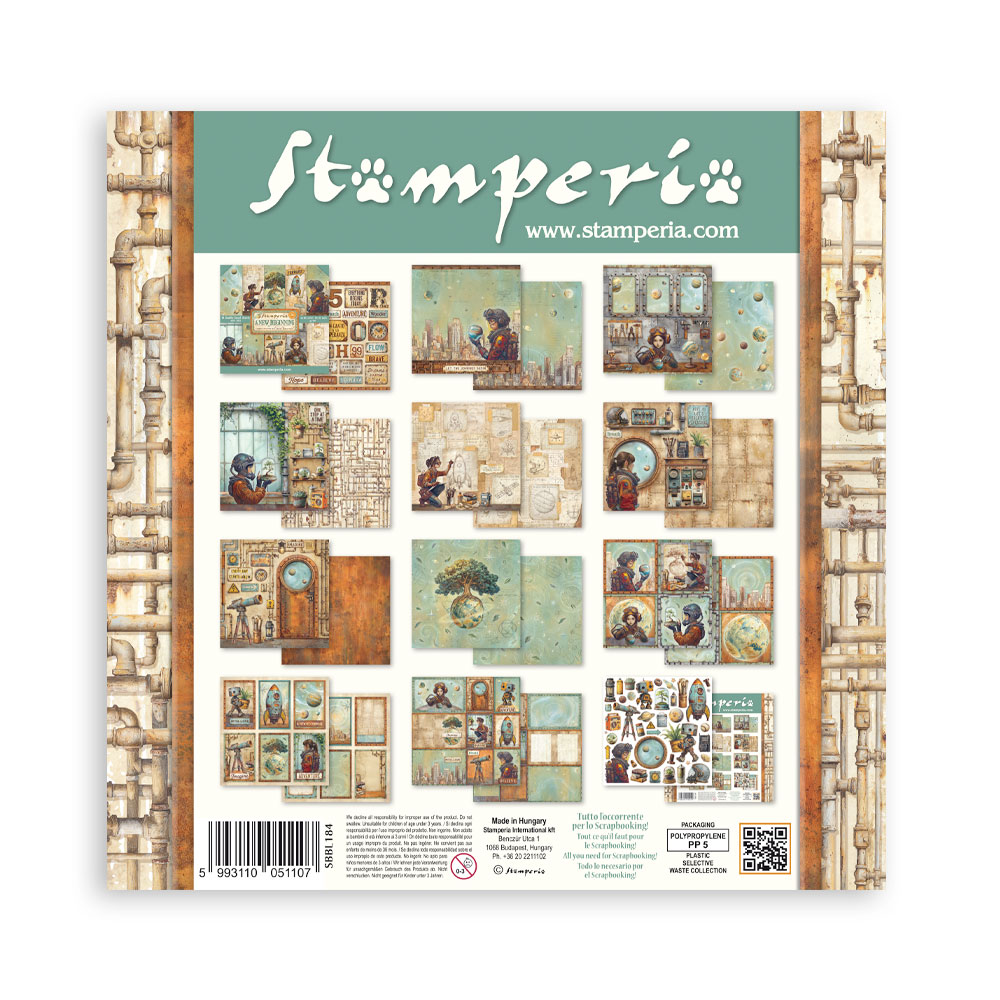 Stamperia - A new Beginning - 10 olika dubbelsidiga ark 12x12