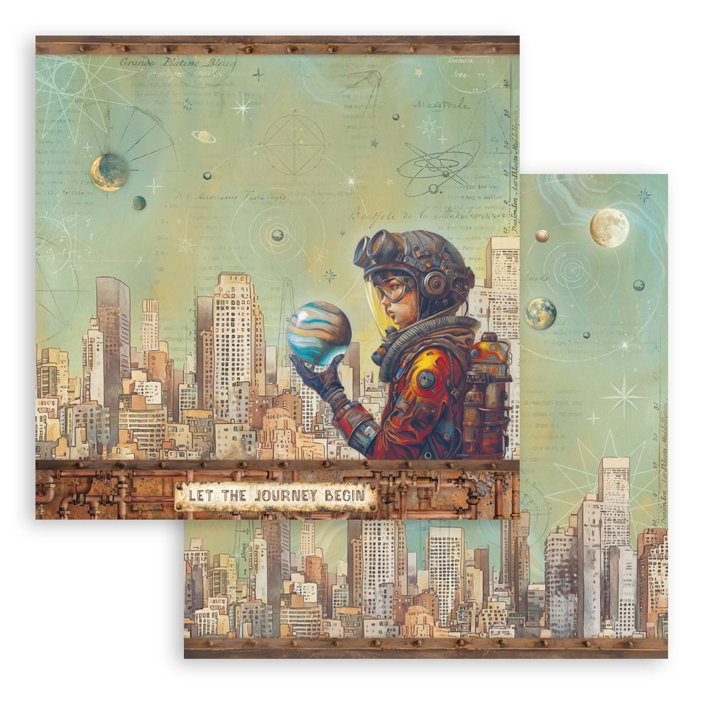 Stamperia - A new Beginning - 10 olika dubbelsidiga ark 12x12 - 12