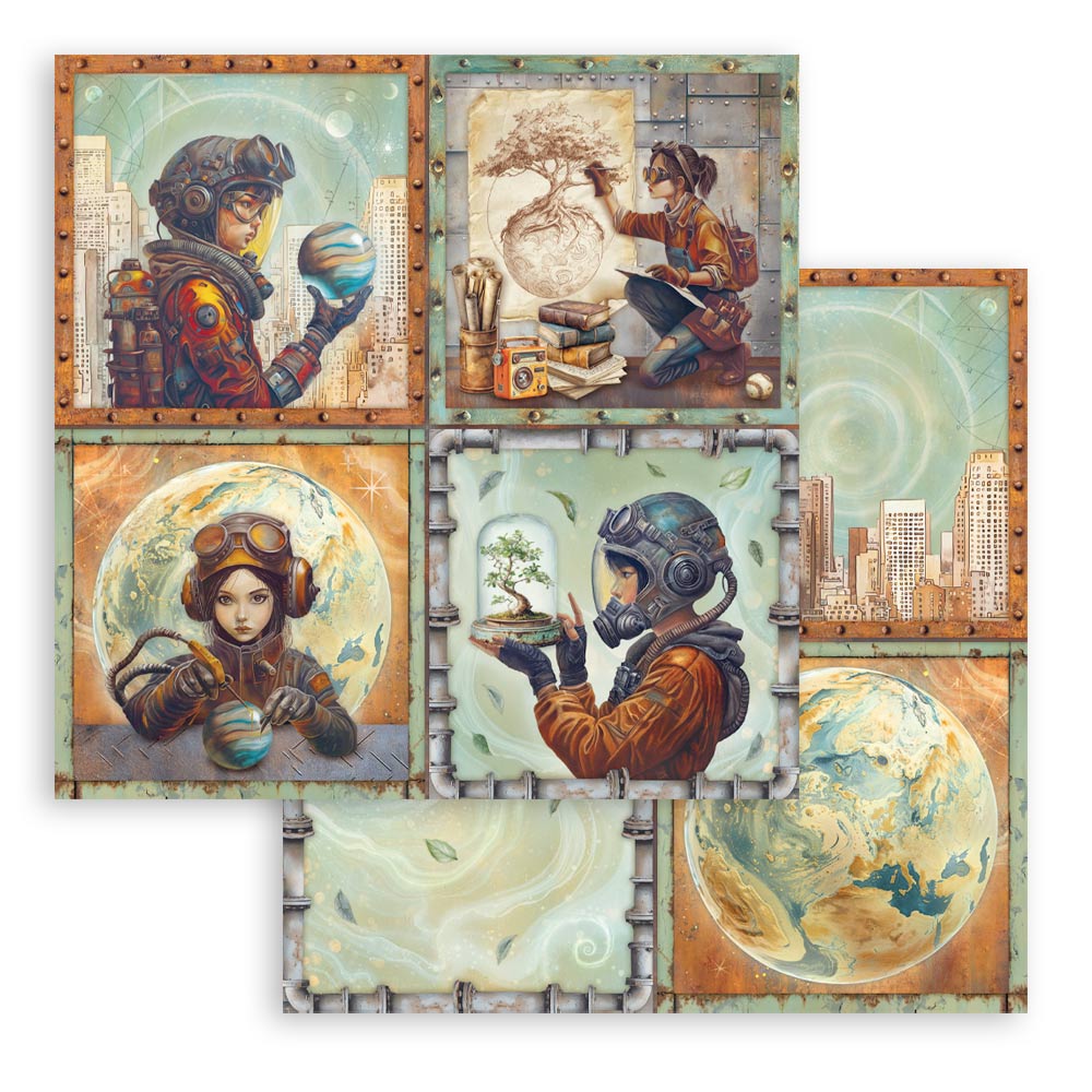 Stamperia - A new Beginning - 10 olika dubbelsidiga ark 12x12 - 5
