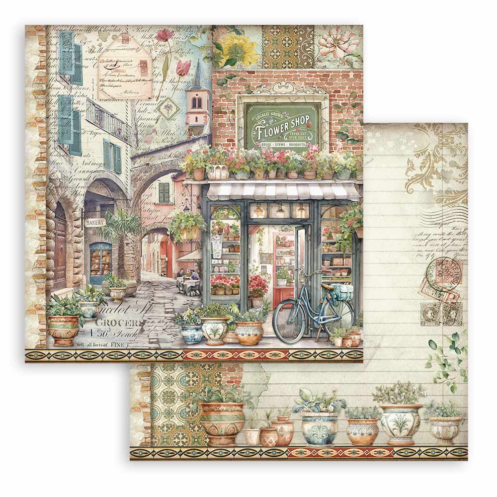 Stamperia - Art of Travelling - 10 olika dubbelsidiga ark 12x12 - 10