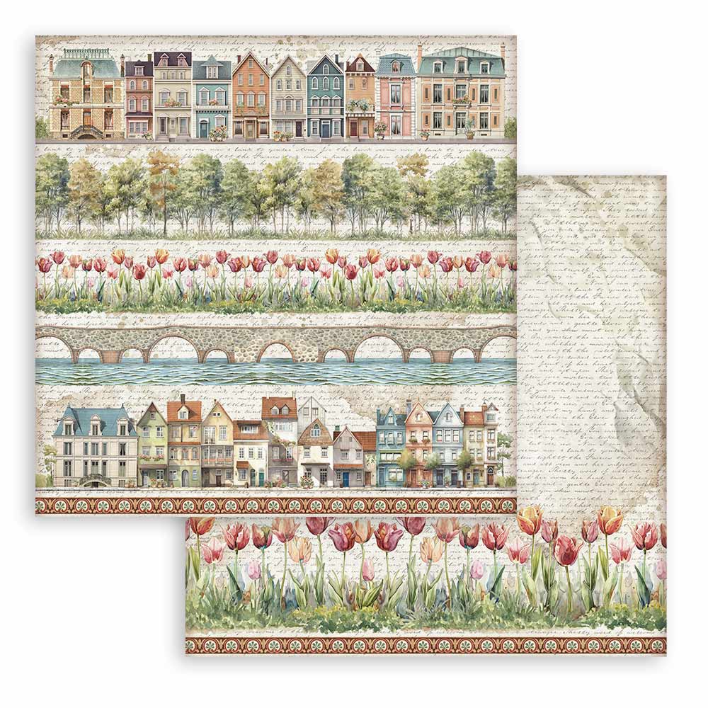 Stamperia - Art of Travelling - 10 olika dubbelsidiga ark 12x12 - 6