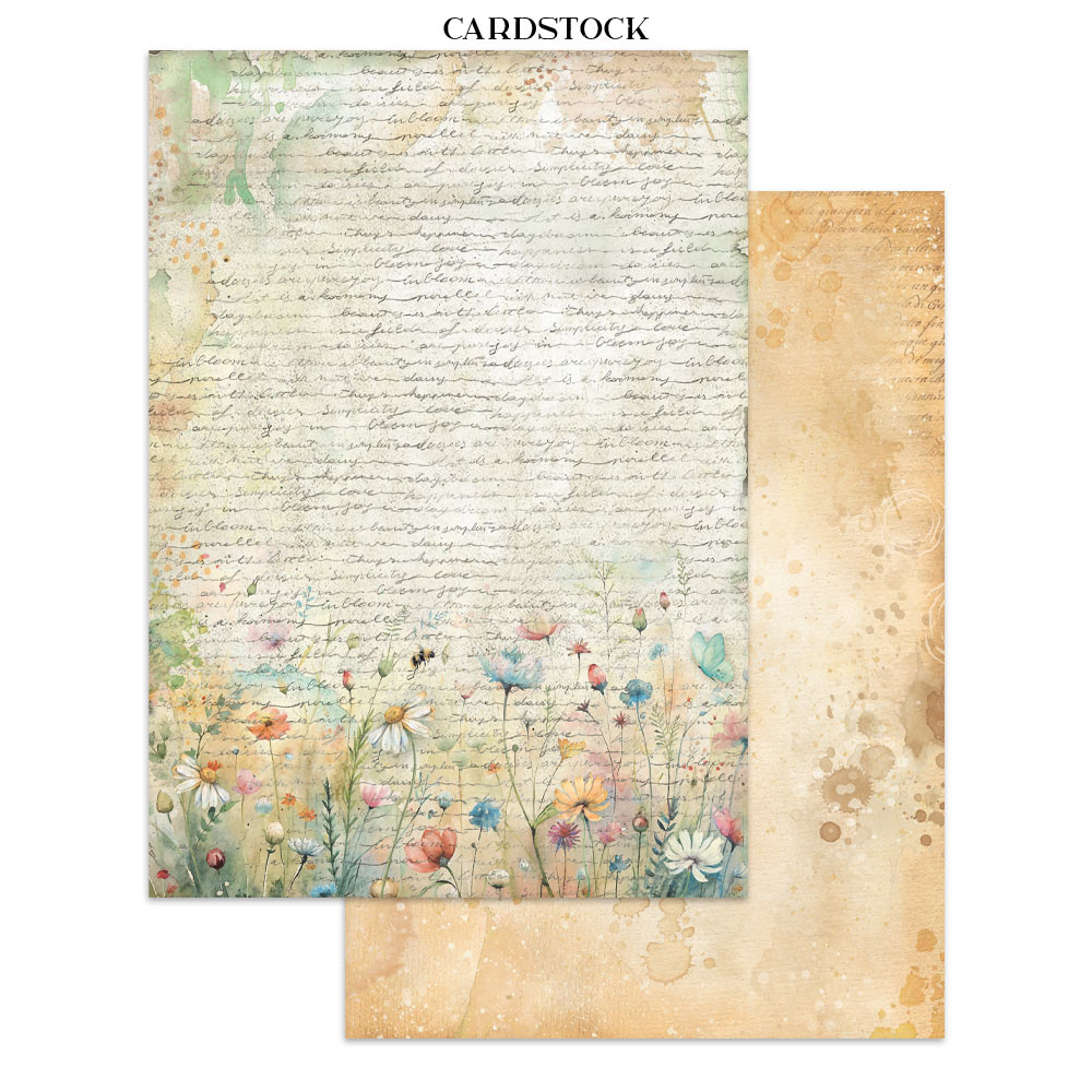 Stamperia - Printed Art Junk journal: stickers, cut-outs, backgrounds for Art and Craft - Daisy Art - 12