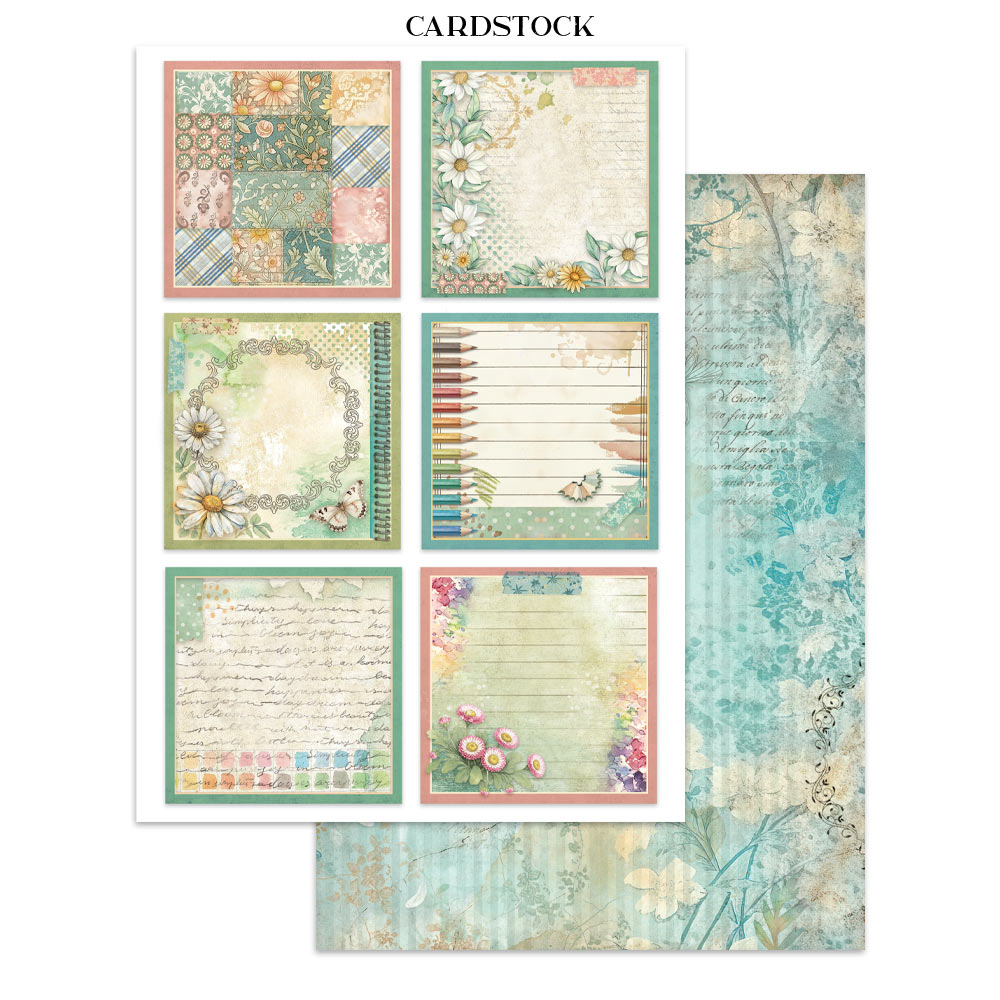Stamperia - Printed Art Junk journal: stickers, cut-outs, backgrounds for Art and Craft - Daisy Art - 4