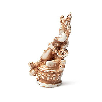 Saraswati-staty i elfenbensfärg