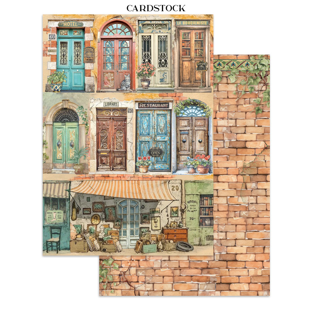 Stamperia - Printed Art Junk journal: stickers, cut-outs, backgrounds for Art and Craft - Art of Travelling - 12