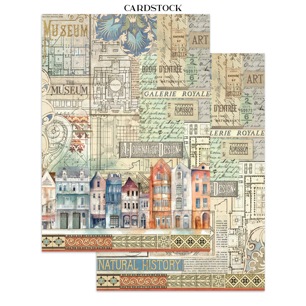 Stamperia - Printed Art Junk journal: stickers, cut-outs, backgrounds for Art and Craft - Art of Travelling - 18
