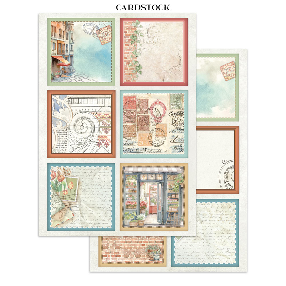 Stamperia - Printed Art Junk journal: stickers, cut-outs, backgrounds for Art and Craft - Art of Travelling - 4