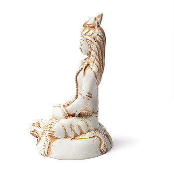 Shiva-staty i elfenbensfärg