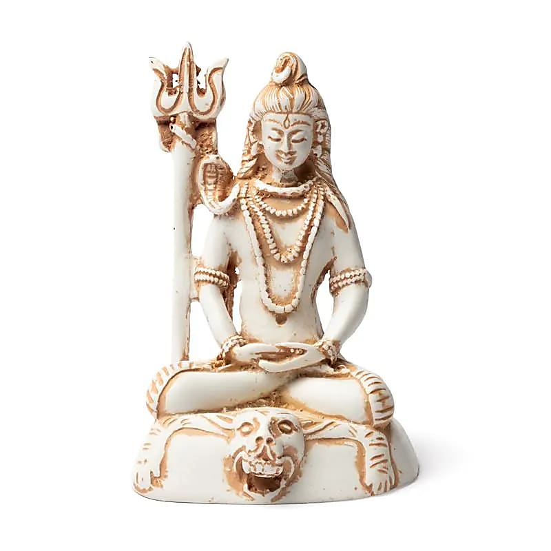 Shiva-staty i elfenbensfärg
