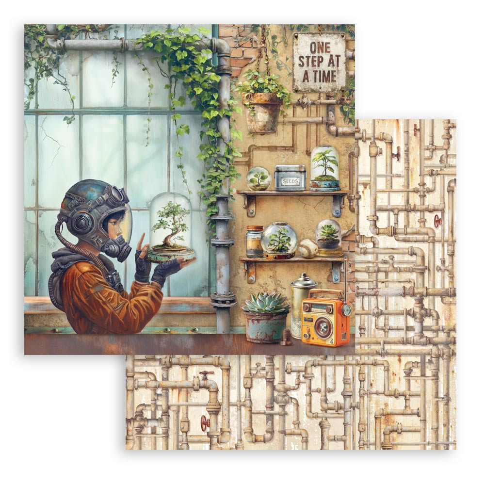 Stamperia - A new Beginning - 10 olika dubbelsidiga ark 8x8" - 10