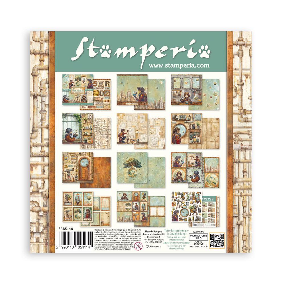 Stamperia - A new Beginning - 10 olika dubbelsidiga ark 8x8"