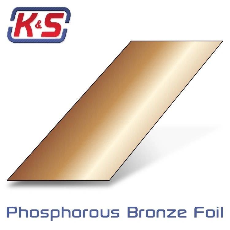 K&S Bronsplåt 150x300x0,2mm (6tumX12tumX.008tum) (1)*