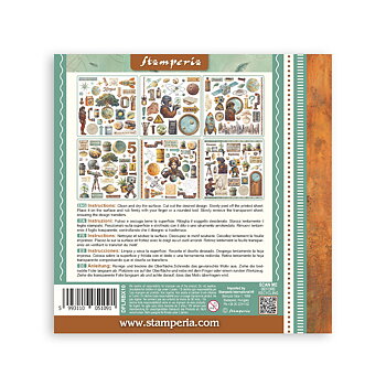 Stamperia - Rub on kit cm 15,5x15,5 - 6 pages A new Beginning