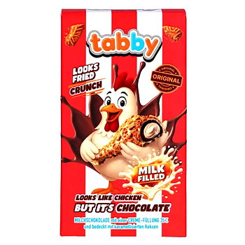 Tabby Chicken Leg Crumble Milk Chocolate 50g