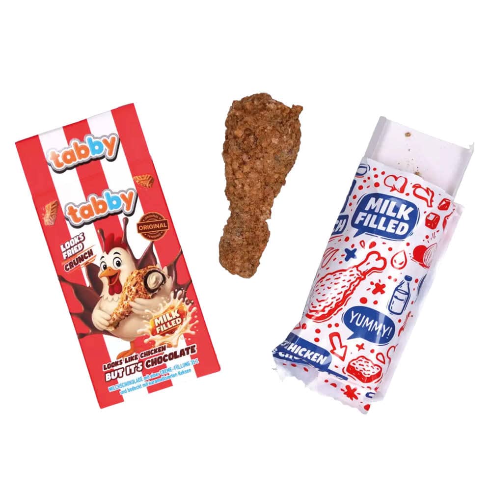 Tabby Chicken Leg Crumble Milk Chocolate 50g - 3