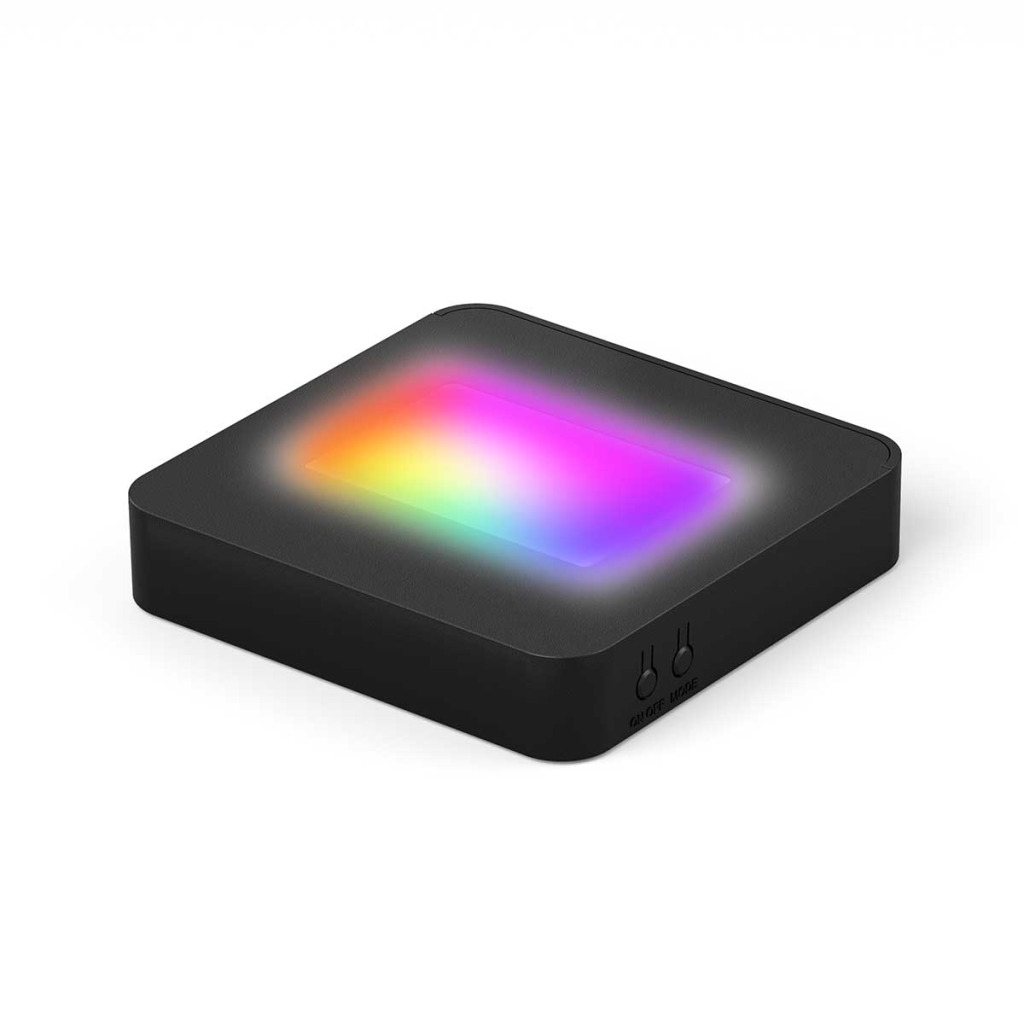 LED Lighting with Adjustable Color and Dimming, Size M (10 × 10 × 2 cm)