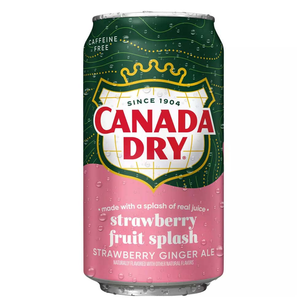Canada Dry Strawberry Fruit Splash Ginger Ale 355ml