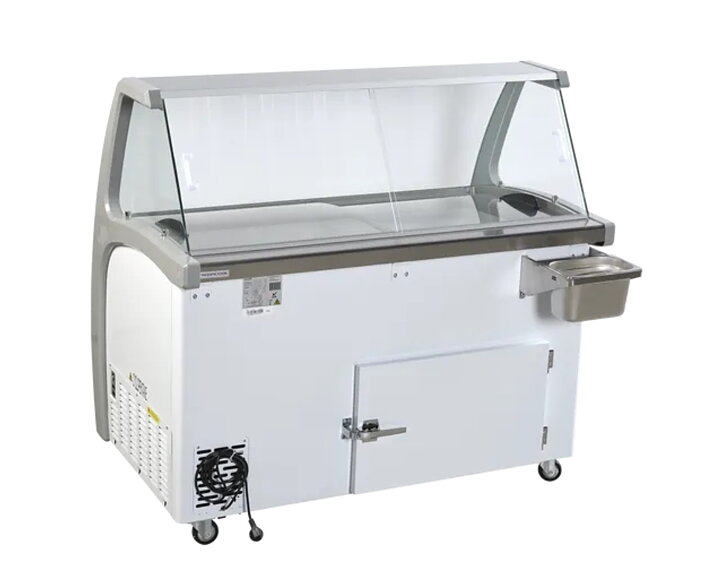 Skopglassfrys SIC9WBL, 9 × 5 liter, 9 st. RF Napoli-kantiner ingår