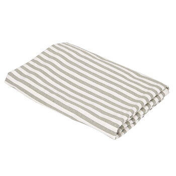 DUK - RANDIG LINDGRÖN/VIT