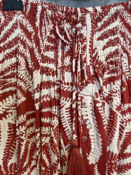 Coconut Milk Lorena Skirt Red Leaf