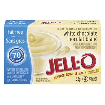 Jell-O Fat Free White Chocolate Instant Pudding 32g
