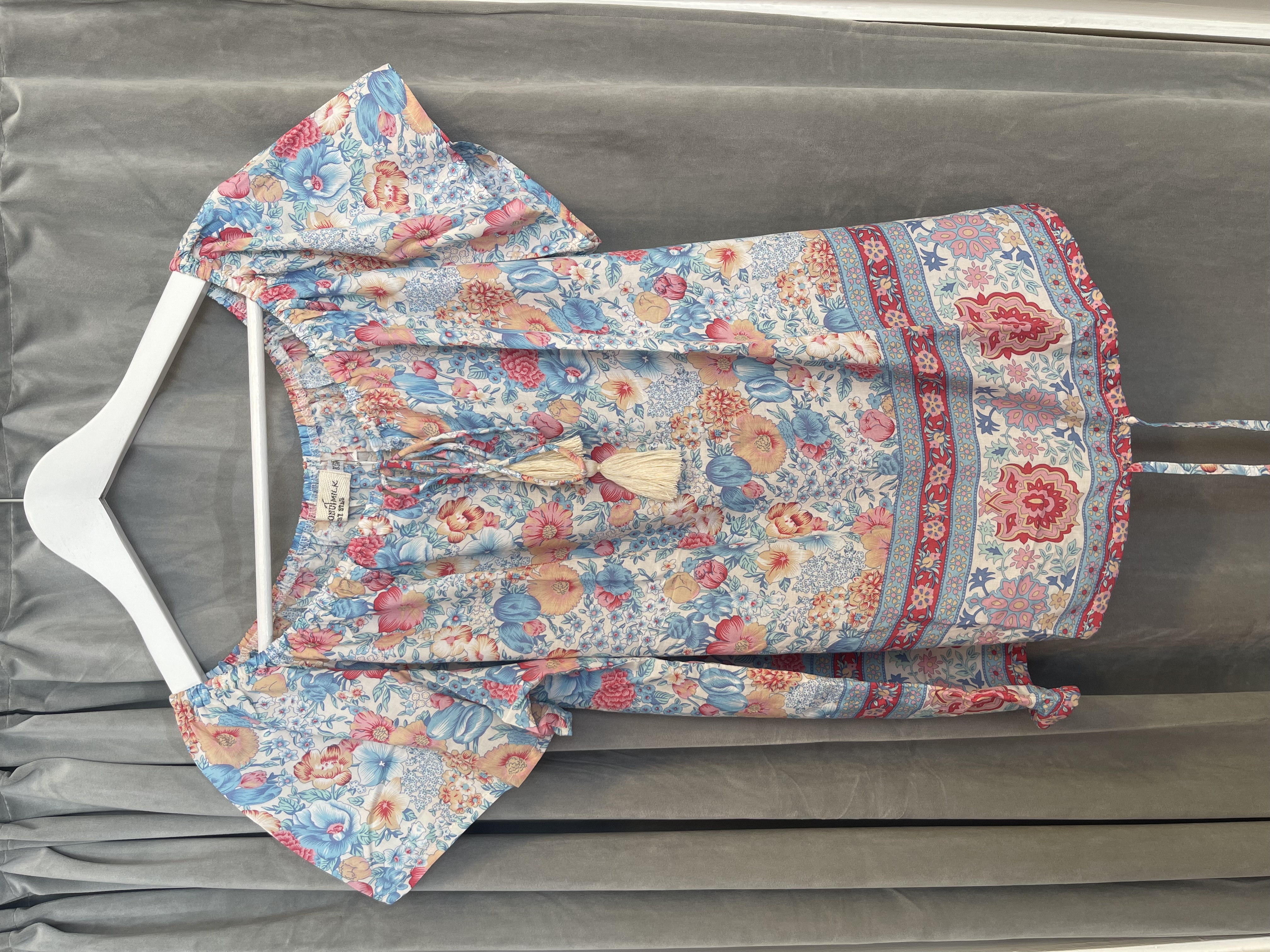 Coconut Milk Lani Top Turquise/Pink Flower