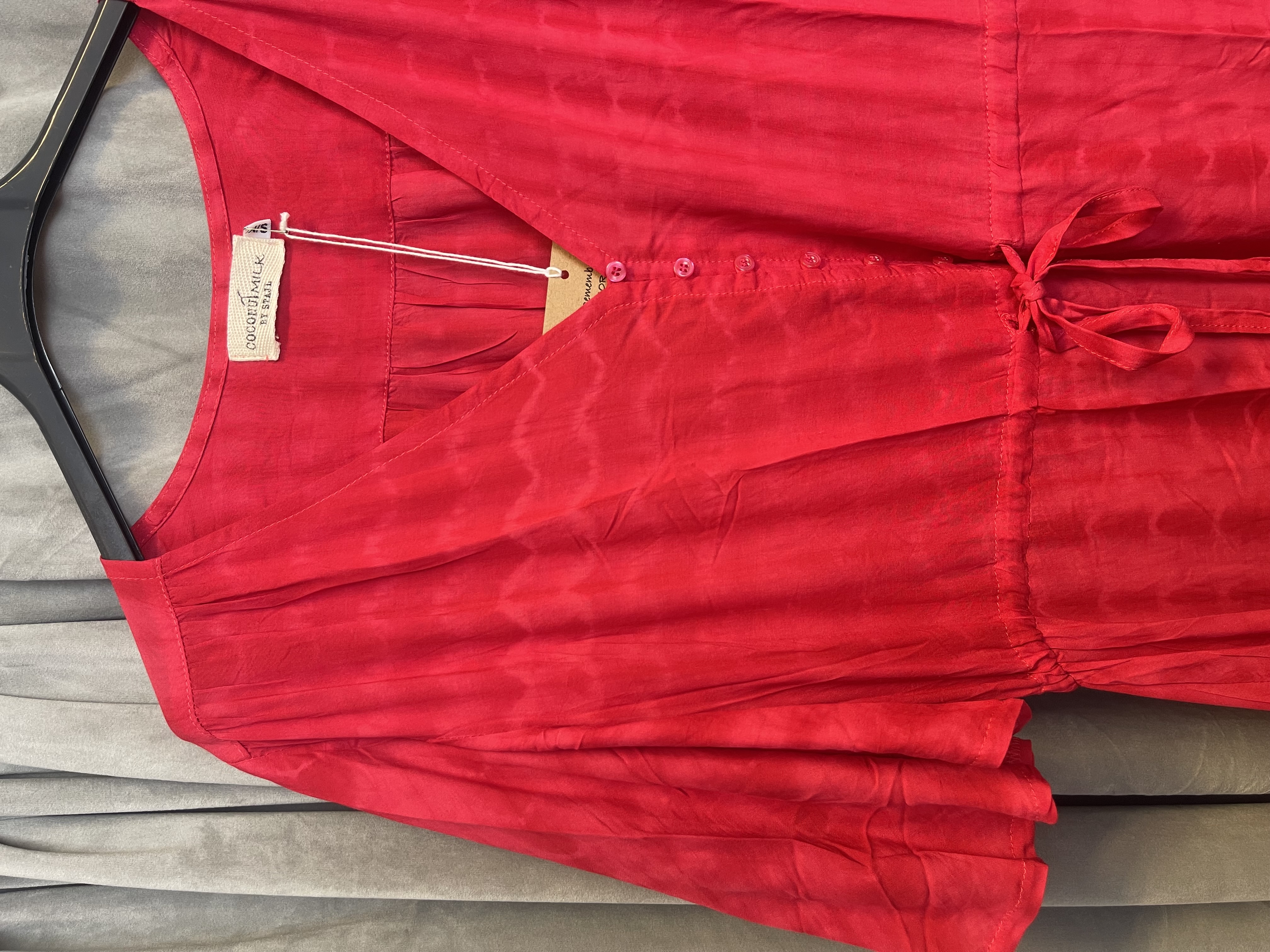 Coconut Milk Short Marni Dress Red - 2