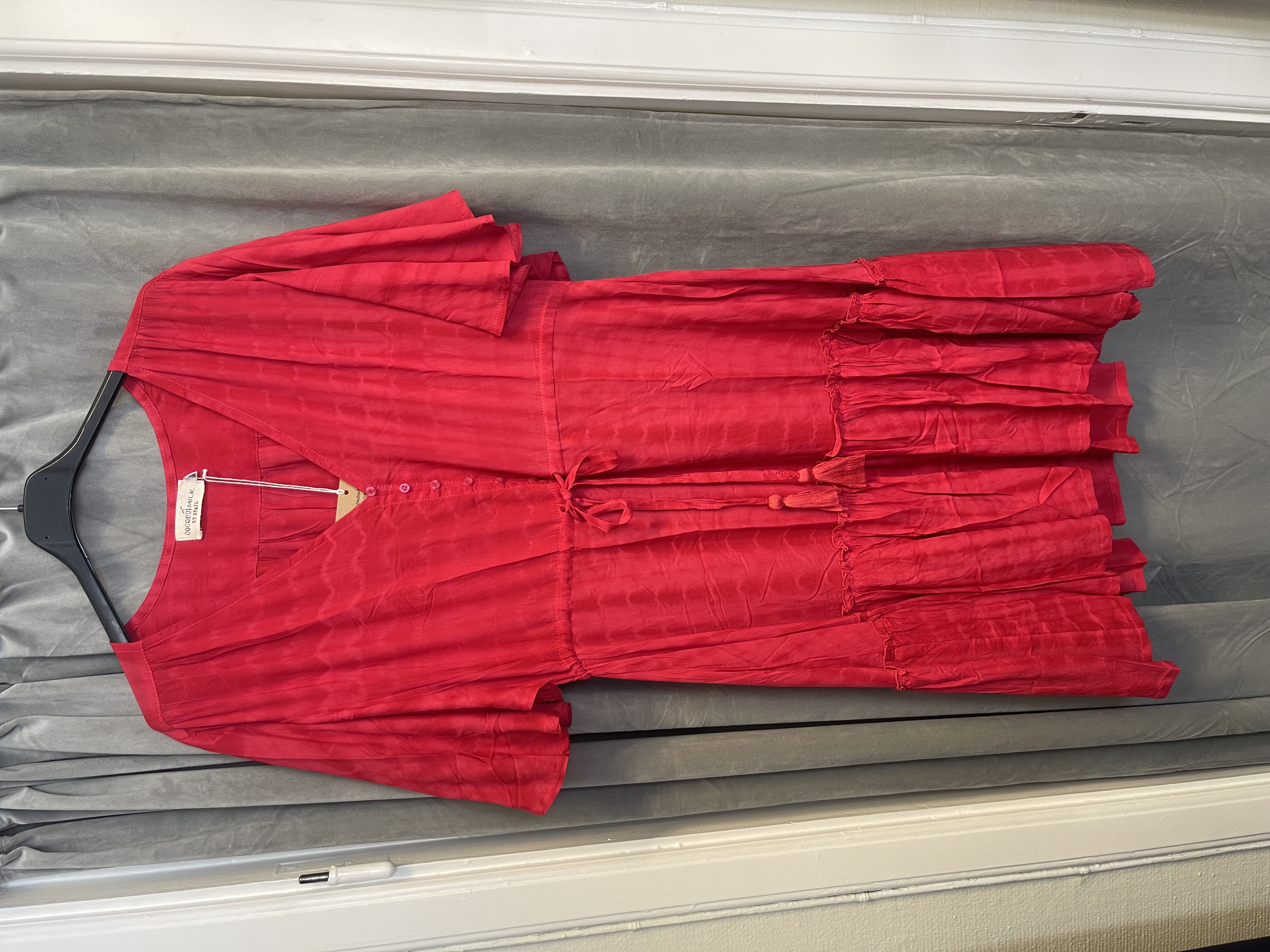 Coconut Milk Short Marni Dress Red