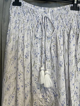 Coconut Milk Lorena Skirt Blue Flower
