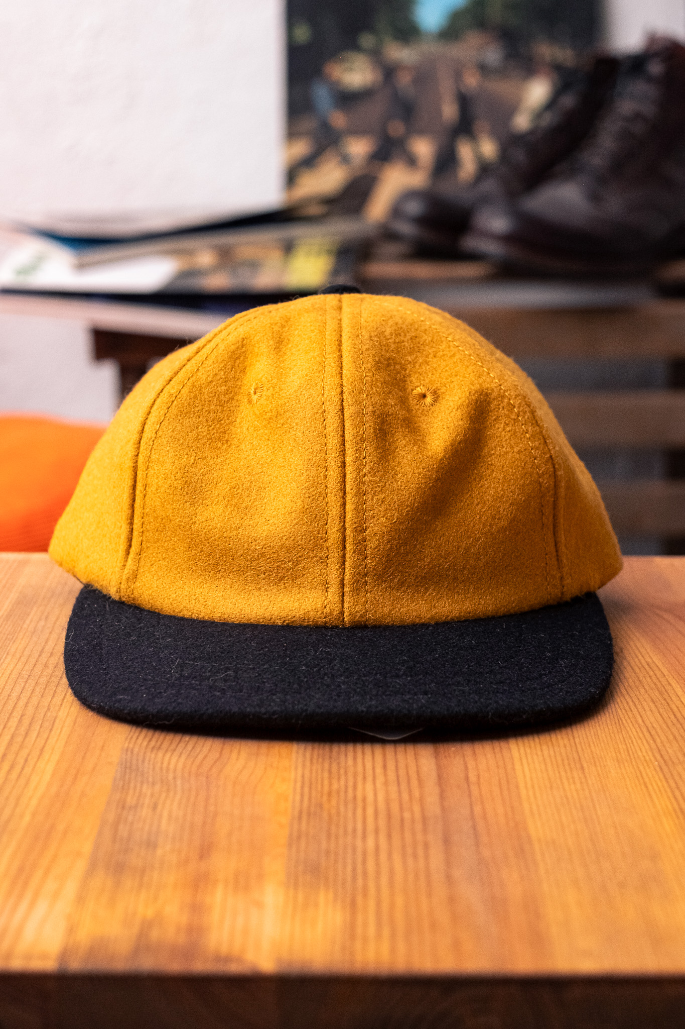 Dehen 1920 - Baseball Hat Wool Old Gold/Black - 2