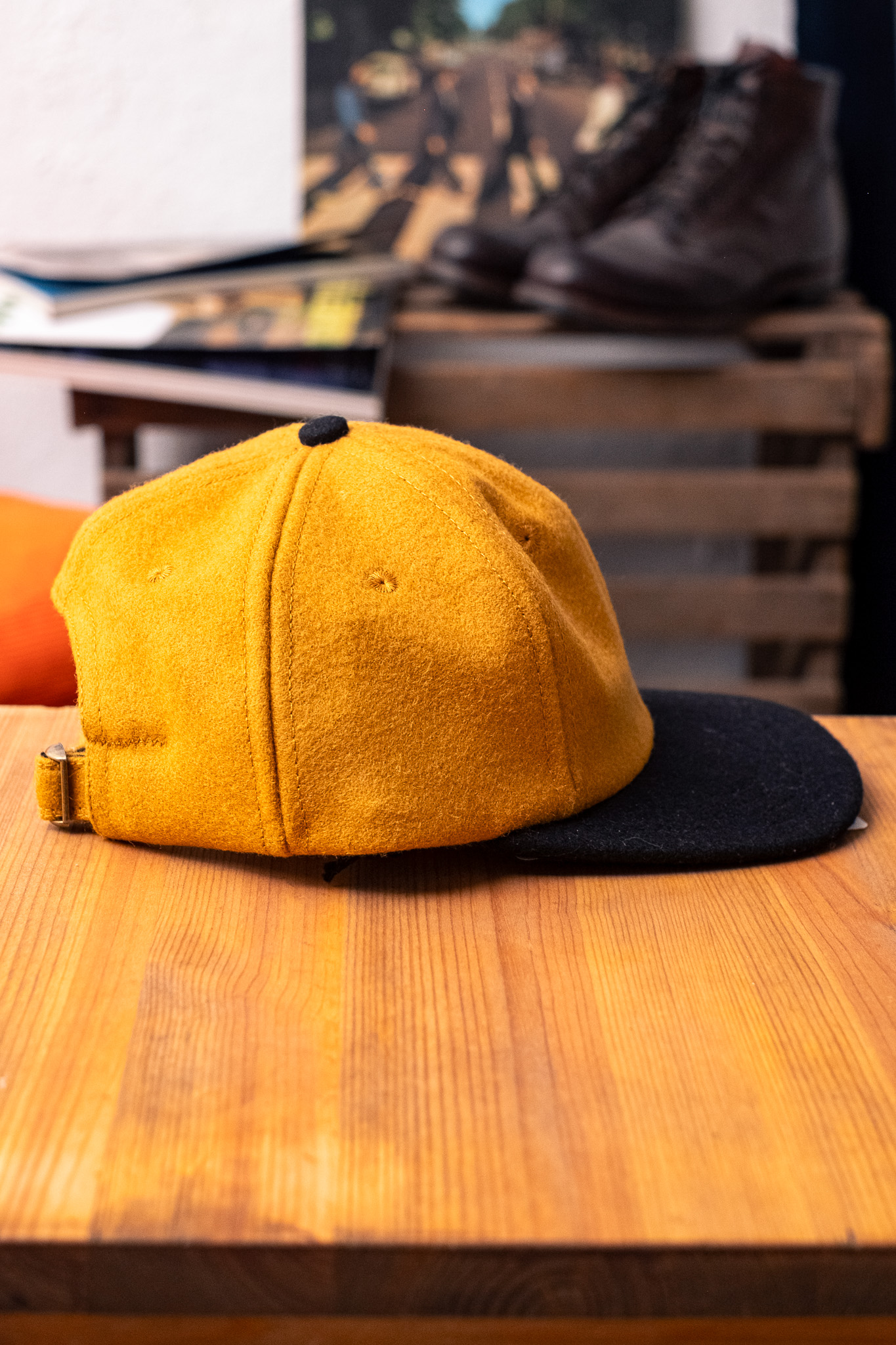 Dehen 1920 - Baseball Hat Wool Old Gold/Black - 3