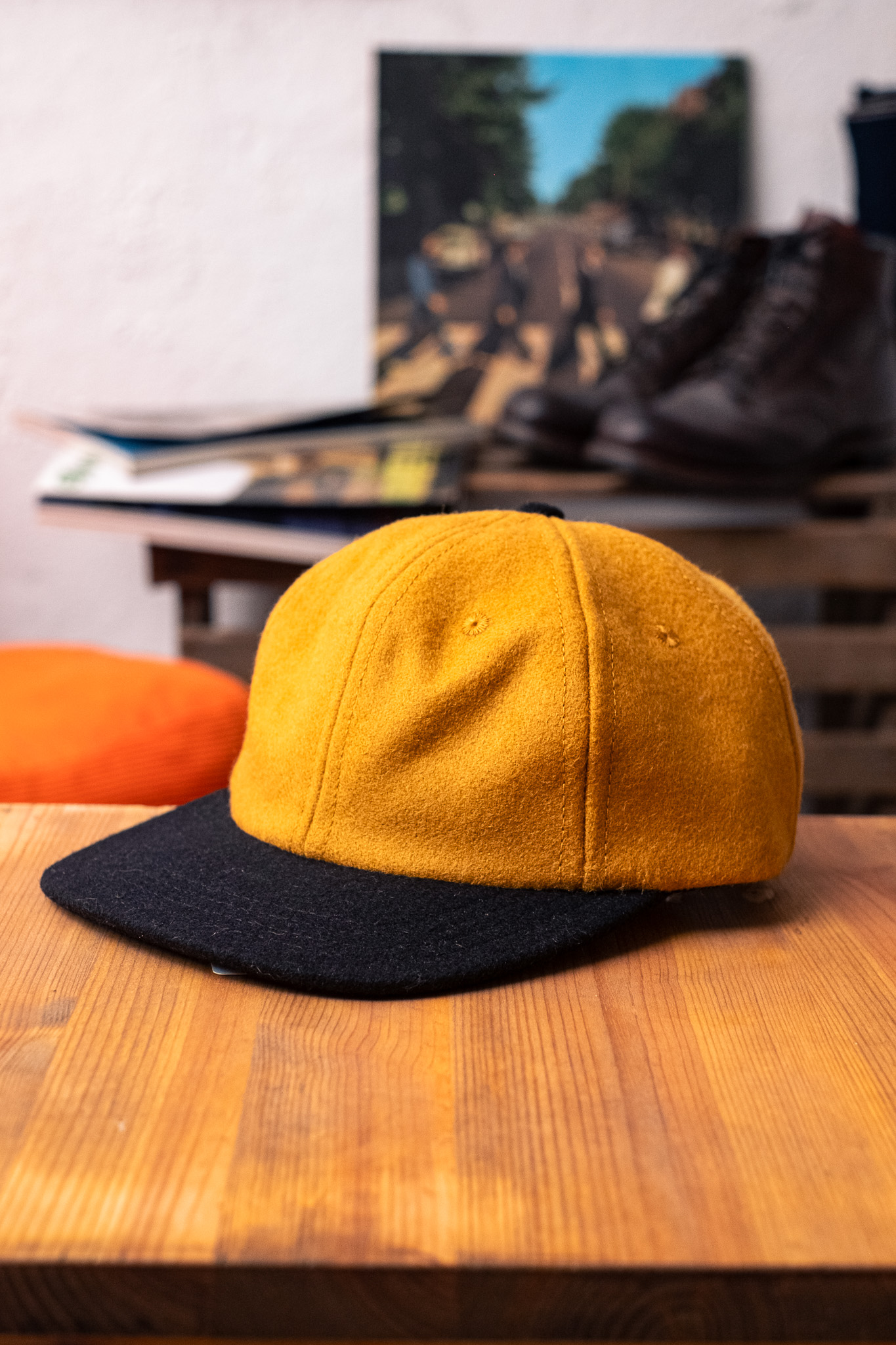 Dehen 1920 - Baseball Hat Wool Old Gold/Black