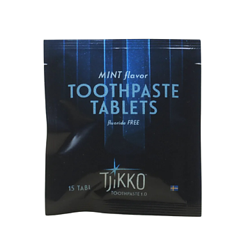 Tjikko Toothpaste Tablets Fluoride Free Mint 15 pcs
