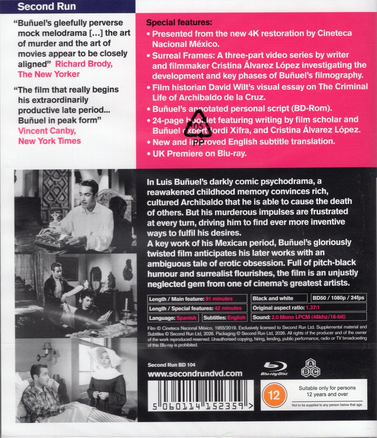 The Criminal Life of Archibaldo de la Cruz (Ensayo de un crimen) (ej svensk text) (Blu-ray) - 2
