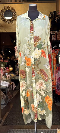 My Life Dress - kaki flower