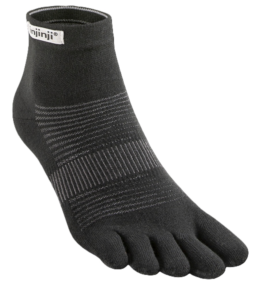 Injinji Run Lightweight Mini-Crew Black