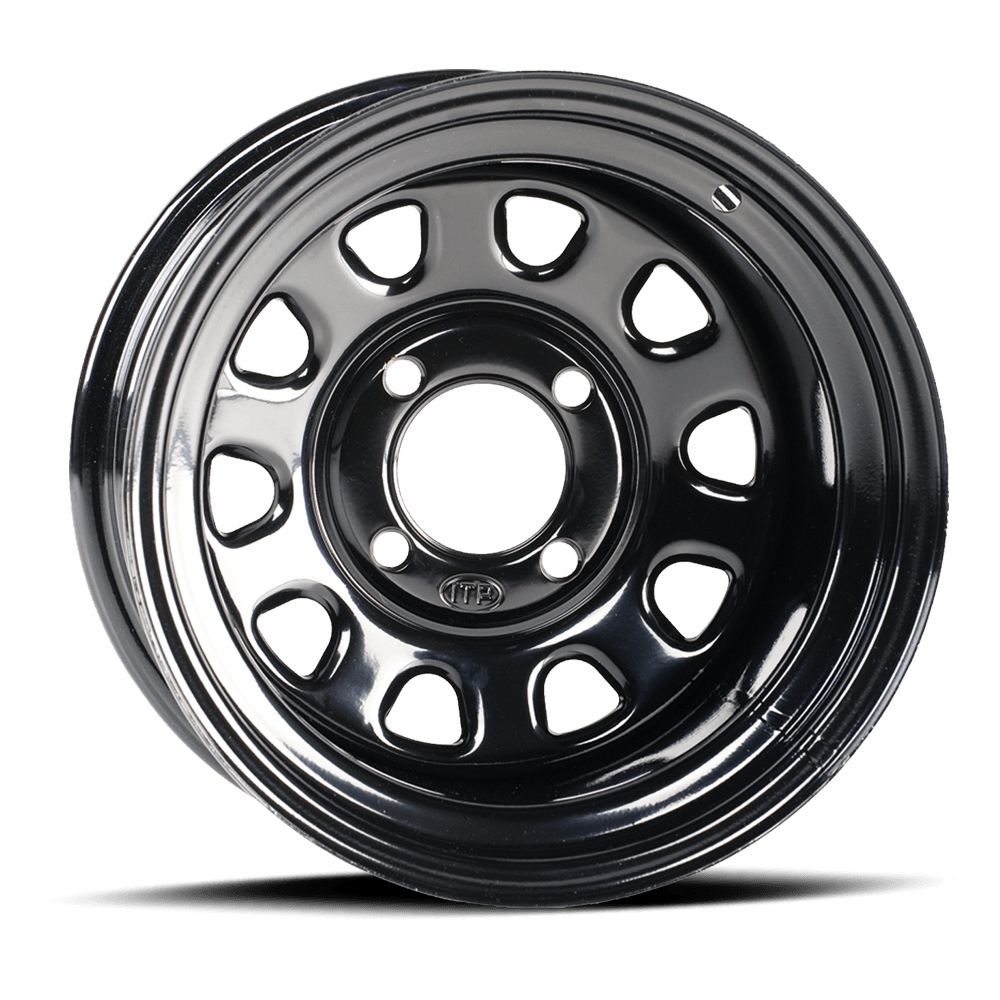 ATV Fälg 14x7 4/156 Svart Gloss – ITP Delta Stålfälg 