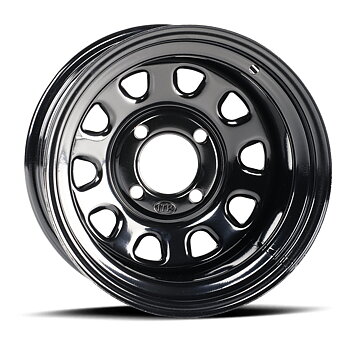 ATV Fälg 14x7 4/156 Svart Gloss – ITP Delta Stålfälg 