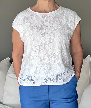 Marta Topp Zorina Spets Vit