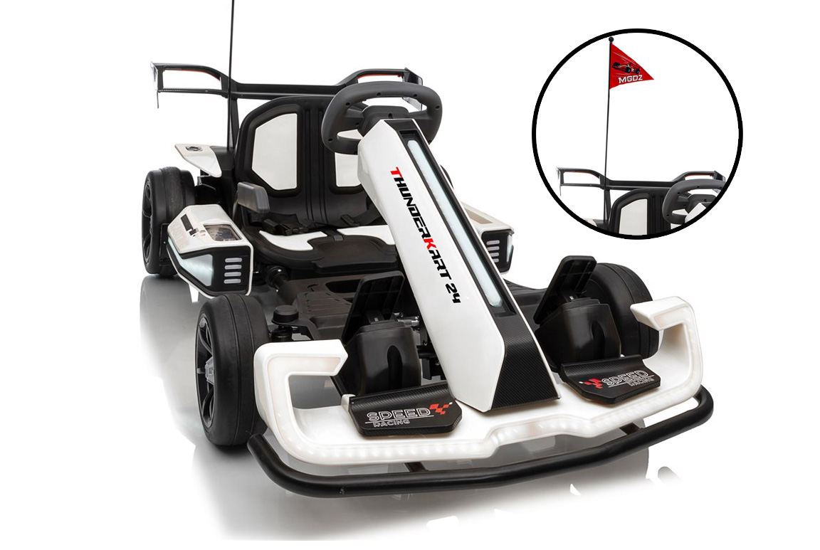 Azeno Thunderkart 24V – Gokart för barn med Drift & Handbroms | Stor modell 2026 - 3