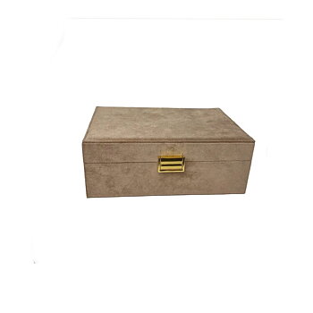 Siersbøl smyckeskrin – sammetsklätt med smart förvaring