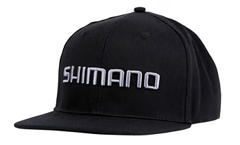Shimano Snap Back-kepsen har en bred panna och en broderad 3D-Shimano-logotyp på framsidan. 